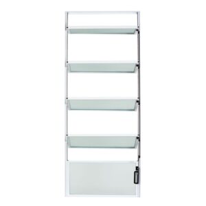 Janela Basculante 5 Folhas Vidro Boreal Alumínio Branco Proex