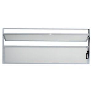 Janela Basculante 2 Folhas Vidro Boreal Alumínio Branco Proex