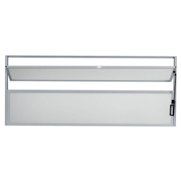 Janela Basculante 2 Folhas Vidro Boreal Alumínio Branco Proex