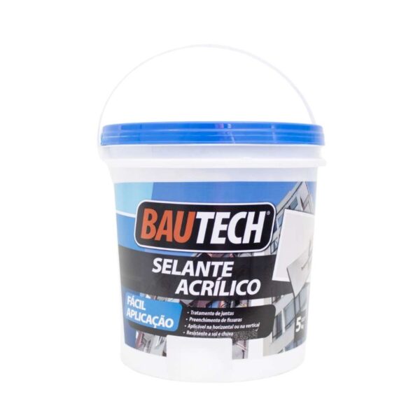 Selante Adesivo Acrílico Branco 5Kg Bautech