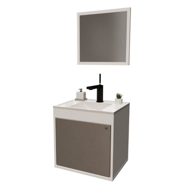 Kit Gabinete para Banheiro Canis 40cm Cerocha