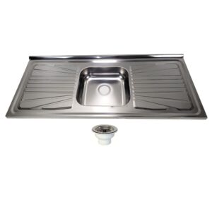 Pia para Cozinha  Aço Inox S400 120x52cm com Válvula Fabrinox