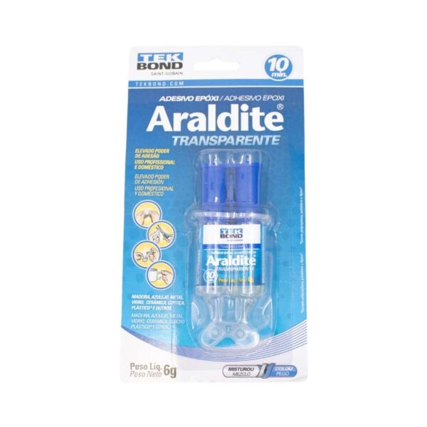 Cola Epóxi Transparente Araldite 6g Tekbond