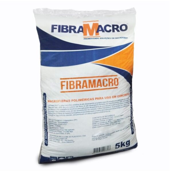 Fibra Polipropileno para Reforço em Concreto Estrutural Macrofibra