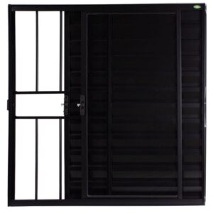 Veneziana 3 Folhas com Grade Alumínio Preto Proex