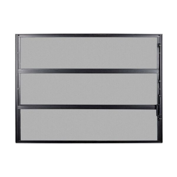 Janela Basculante 3 Folhas Vidro Boreal Alumínio Preto Proex