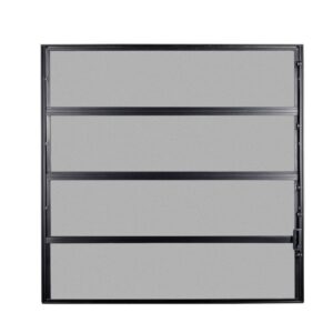 Janela Basculante 4 Folhas Vidro Boreal Alumínio Preto Proex