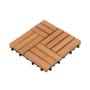 Mini Deck de Madeira Modular Sevilha Eucalipto 30x30cm Massol