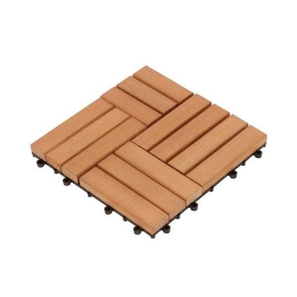 Mini Deck de Madeira Modular Sevilha Eucalipto 30x30cm Massol