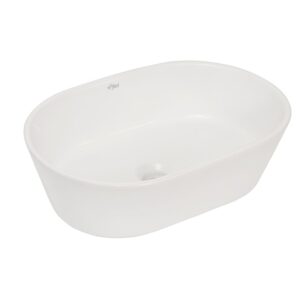 Cuba de Apoio Louça Oval 55CB14-J-1FB Branca 46x30cm Fiori