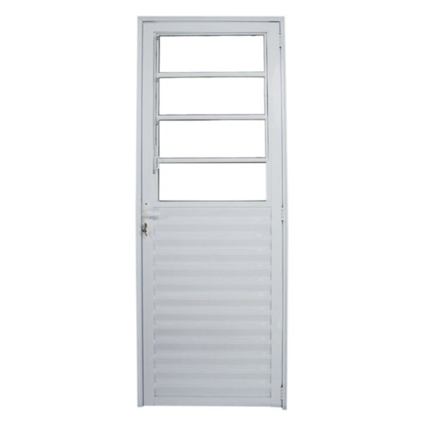 Porta Basculante Vidro Boreal Alumínio Branco 210x80cm Proex
