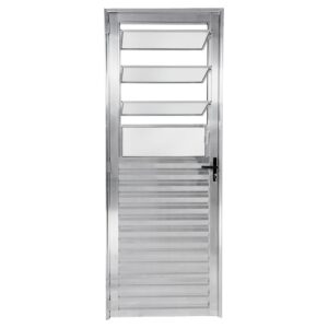 Porta Basculante Vidro Boreal Alumínio Brilhante 210x80cm Proex