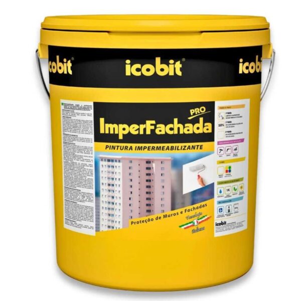 Impermeabilizante Acrílico Elastomérico Imper Fachada 20Kg Icobit