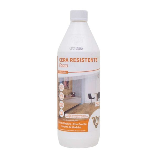 Cera Restauradora para Piso de Madeira Fosco 1L W&W