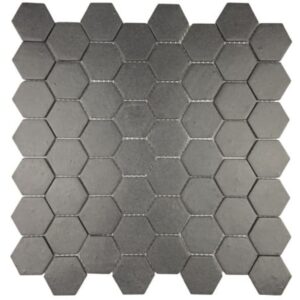 Pastilha de Porcelanato Hexagonal Eco989 Iron Gray Cinza 30x30cm