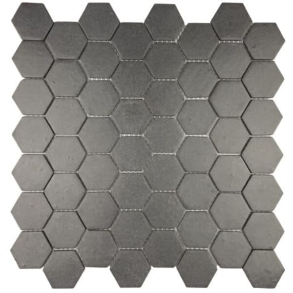 Pastilha de Porcelanato Hexagonal Eco989 Iron Gray Cinza 30x30cm