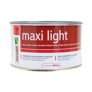 Massa Poliéster Maxi Light Marfim 900g Maxi Rubber
