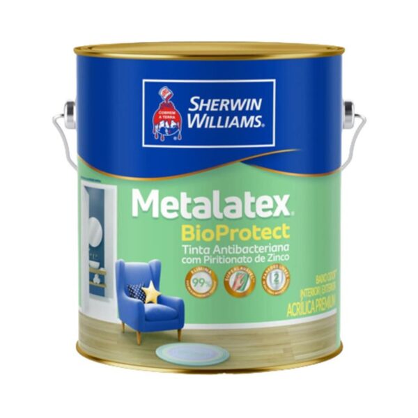 Tinta Premium Acrílica Semi Acetinado Bioprotect Branco 0,8L