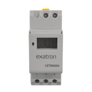 Temporizador Timer Digital 40 Programações para Trilho Exatron