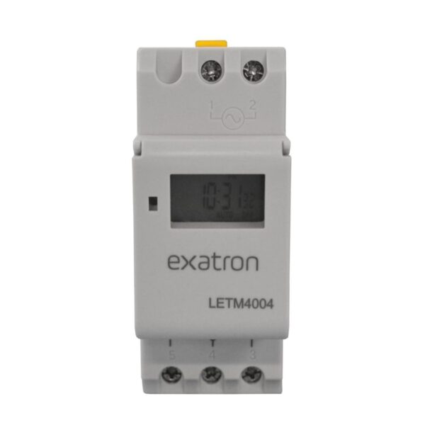 Temporizador Timer Digital 40 Programações para Trilho Exatron