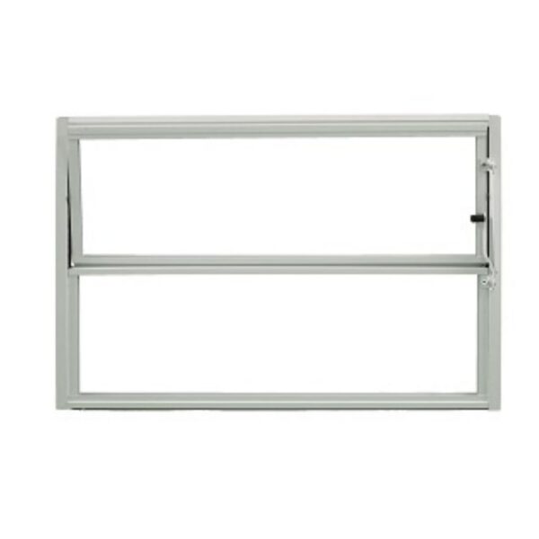 Janela Basculante 2 Folhas Vidro Boreal Alumínio Branco Quality