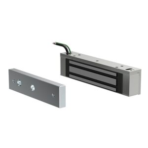 Fechadura Eletroímã 12V e 300ma 150Kgf Cinza