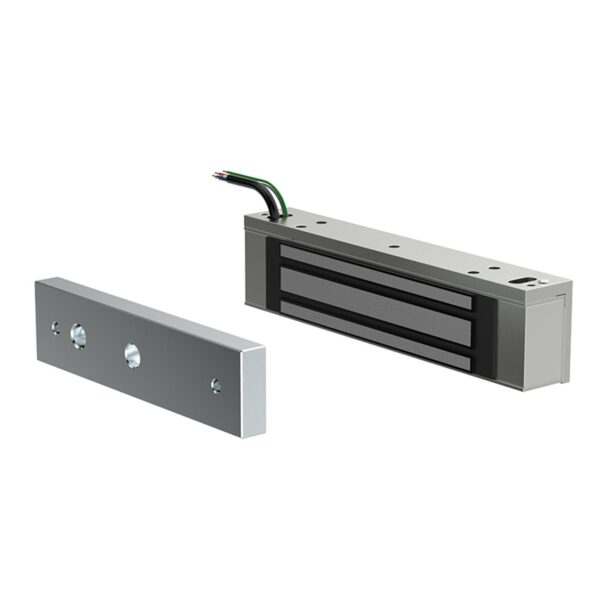 Fechadura Eletroímã 12V e 300ma 150Kgf Cinza