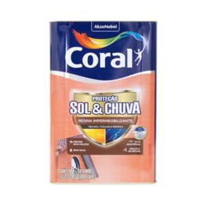 Resina Impermeabilizante Sol & Chuva 18L Coral
