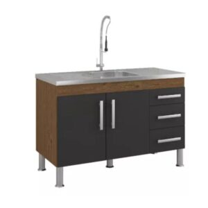 Gabinete para Cozinha Flex 94x80x52cm MDF MGM Móveis