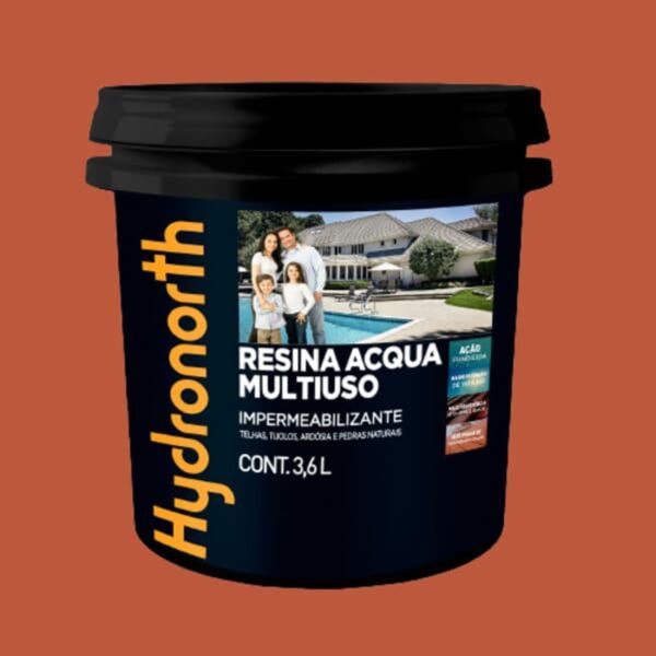 Resina Multiuso Acqua Brilhante Cerâmica Onix 3,6L Hydronorth