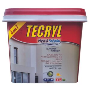 Tinta Impermeabilizante Fosco Muros & Fachadas 4Kg Tecryl