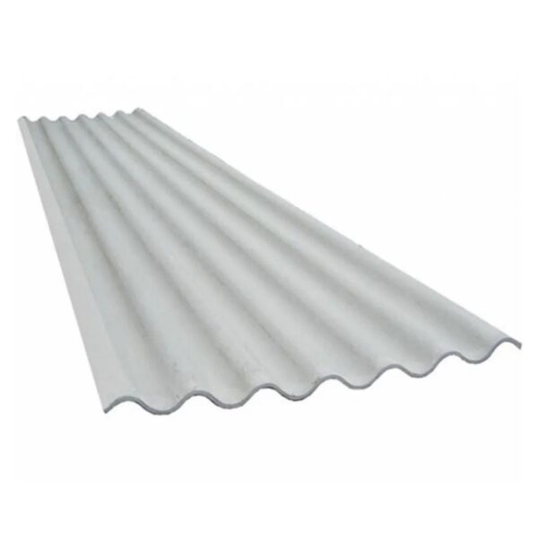 Telha Ondulada de Fibrocimento Cinza 5mm 1,53×1,1m Casalit