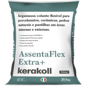 Argamassa Interna/Externa AC2 Porcelanato Extra+ Cinza 20kg Kerakoll