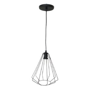 Pendente Cone Aramado em Metal para 1 Lâmpada E27 Art Line