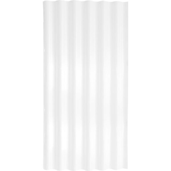 Telha Polipropileno Onda Baixa Translúcida 1,1mm 2,44×0,5m Lux Telhas