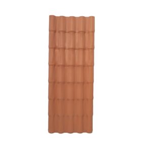 Telha Colonial Light PVC Terracota 2,3×0,86m Lux Telhas