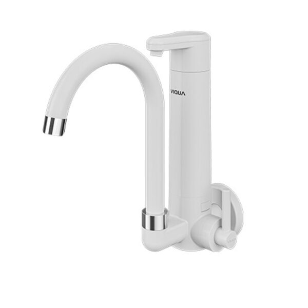 Torneira Filtro de Parede Bica Móvel Branca Lagune Vitalité Viqua