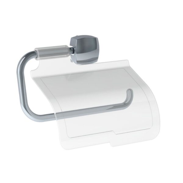 Porta Papel Higiênico Florença Plástico com Tampa Valeplast