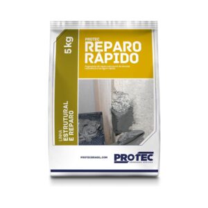 Argamassa para Reparo Estrutural Secagem Rápida Cinza 5Kg Protec