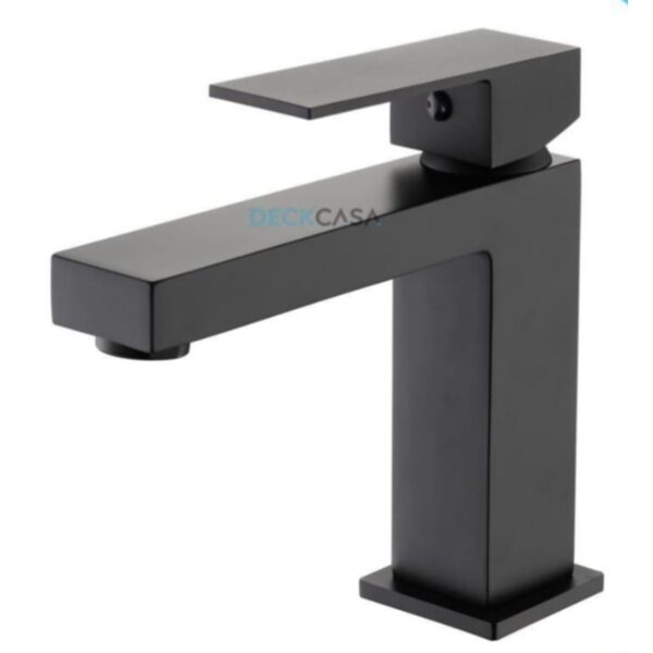 Monocomando para Banheiro Mesa Bica Baixa Preto Luxo 16cm