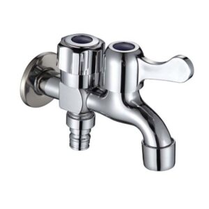 Torneira Tanque/Jardim e Máquina com 2 Saídas Parede Bica Curta Bognar