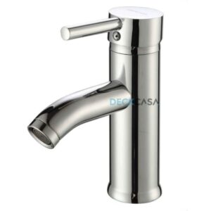 Monocomando para Banheiro Mesa Bica Baixa Cromado Redondo 17cm