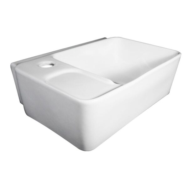 Lavatório Suspenso Louça Viseu Branco 42x31cm Luzarte