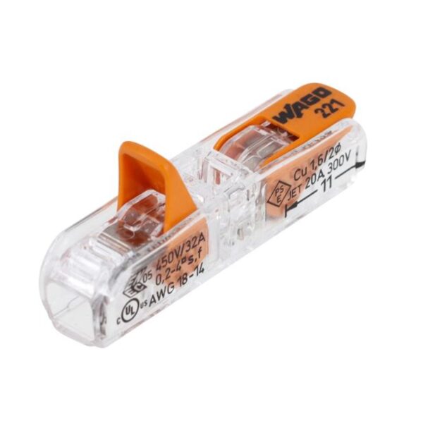 Conector Emenda Inline até 4mm² IP20 Wago