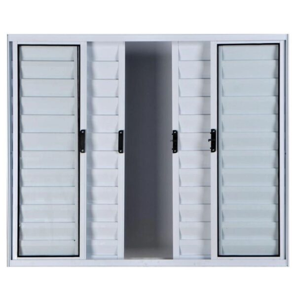 Veneziana 6 Folhas sem Grade Alumínio Branco Quality