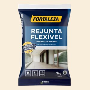 Rejunte Flexível Cerâmica Creme 1kg Fortaleza