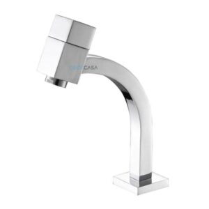 Torneira para Banheiro Mesa 1/4V Bica Baixa Cromado Quadrado 6604A