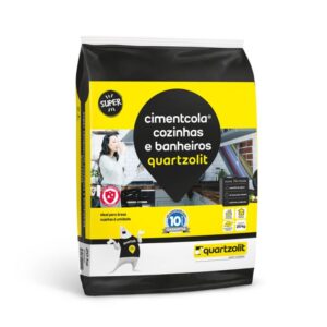 Argamassa Interna AC1 Cozinhas e Banheiros Cinza 20kg Quartzolit