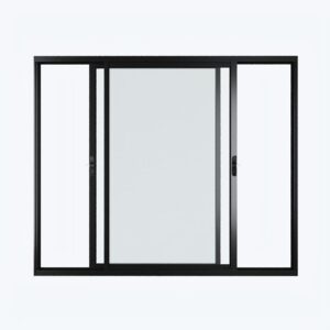 Janela de Correr 2 Folhas sem Grade Alumínio Preto Proex