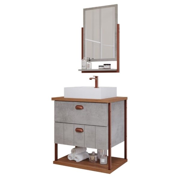 Kit Gabinete para Banheiro Uni 61,3cm MGM Móveis